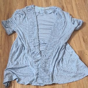 Kimchi Blue Polka Dot Blue Cardigan Size S